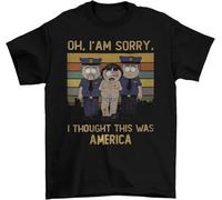 YHBBKNBCFGD Randy Marsh Oh Im Sorry I Thought This Was America Vintage, Classic Movie Shirt, Funny T-Shirt Black(Medium)