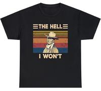 YHBBKNBCFGD The Hell I Won't Vintage Movie Shirt Unisex Black(Large)