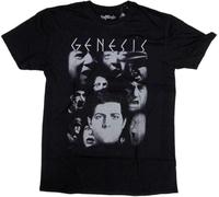 YHBCVSS DDD Genesis T T-Shirts à Manches Courtes - Lamb Lies Down on Broadway Faces 100% Peter Gabriel Black(Large)