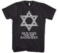 YHBCVSS DDD Siouxsie and The Banshees T T-Shirts à Manches Courtes Colours Black S(Large)