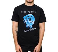 YHBCVSS De%EP Pur%ple T T-Shirts à Manches Courtes per%FECT Stran%gers'84 New Black Tops Unisex Vintage Style Music 100% Cotton for Men and Women(X-Large)