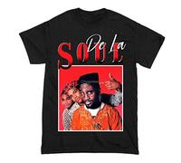 YHBCVSS De La Soul Short Sleeve Famous T-Shirts à Manches Courtes Men and Women T T-Shirts à Manches Courtes(Large)