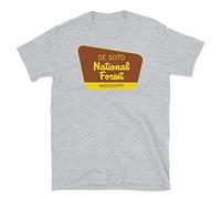 YHBCVSS De Soto National Forest Mississippi Short-Sleeve Unisex T-T-Shirts à Manches Courtes(X-Large)