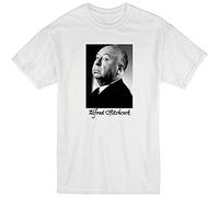 YHBCVSS DuPu Alfred Hitchcock Movie Director Psycho Vertigo White T-T-Shirts à Manches Courtes White(X-Large)