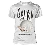 YHBCVSS FENGYIN Gojira 'Whale from Mars' (White) T-T-Shirts à Manches Courtes White(X-Large)