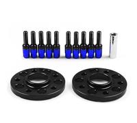 YHBH Entretoises De Roue À Alésage Centré Pour Q5 SQ5 W 15 Mm 5 X 112 Mm 66,6 Mm M14 X 1,5, Boulons Coniques, Boulons À Billes BX102127 Élargisseurs de voie(15mm Blue)