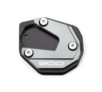 YHBH Extension De Béquille De Moto pour pour Z900 RS SE 2017-2025 CNC Plaque D'extension De Support en Aluminium Béquille Pédales Pied(Titane)