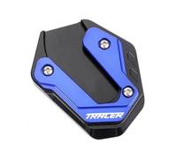 YHBH Extension De Béquille Latérale pour Tracer 7GT, 9GT, Tracer 900, Tracer700 GT, Plaque De Support Antidérapante Béquille Pédales Pied(Bleu)