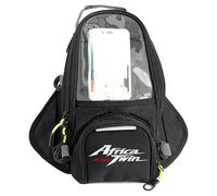 YHBH Sacoche De Réservoir pour Moto pour CRF1100L Africa Twin Adventure avec Aimant De Navigation Tactile Et Housse Anti-poussière(Noir 2)