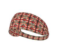 YHBLYKXP Bandeaux rétro avec motif drapeau du Canada imprimé, bandeaux de fitness, accessoires de cheveux de mode, élastiques pour cheveux, noir