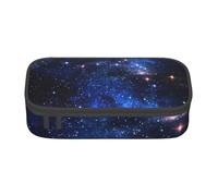 YHBLYKXP Boîte de bureau de grande capacité, motif galaxie nocturne, organisateur de papeterie, trousse de maquillage de bureau, Noir , Taille unique, Motif floral