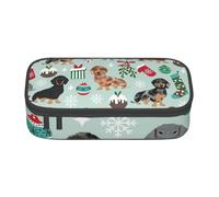 YHBLYKXP Boîte de bureau grande capacité avec imprimé chien et flore, Noir , Taille unique, Motif floral
