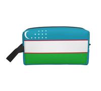 YHBLYKXP Drapeau de la République d'Ouzbékistan imprimé Grande capacité Sac de rangement Voyage Toilettage Sac de Rangement Portable Sac de Maquillage Sac de Rangement quotidien