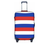 YHBLYKXP Housse de protection élastique pour valises de 45,7 à 81,3 cm - Motif drapeau russe, blanc, XL