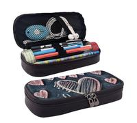 YHBLYKXP I Love You Words with Hearts Print Leather Flap Cosmetic Bag Bag Toiletry Organizer Zipper Coin Purse Cosmetic Case, Black, One Size, Noir , Taille unique