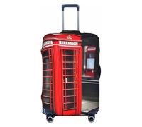 YHBLYKXP Red Phone Booth London Street Housse de protection élastique pour valises de 45,7 à 81,3 cm, blanc, Small