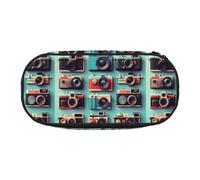 YHBLYKXP Retro Cool Camera Collection Trousse en tissu Oxford avec compartiments en maille commandés - un choix pratique ou de voyage