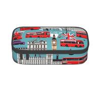 YHBLYKXP Sac de rangement de grande capacité avec impression « I Like London » - Pour fournitures de bureau et de voyage - Trousse de maquillage - Organiseur