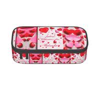 YHBLYKXP Sac de rangement de grande capacité avec impression jour de l'amant, boîte de fournitures de bureau, trousse de maquillage, organisateur de bureau avec