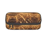 YHBLYKXP Sac de rangement de grande capacité avec imprimé champ de blé pour fournitures de bureau, trousse de maquillage, organiseur de bureau avec