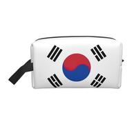 YHBLYKXP Sac de rangement de voyage avec drapeau de la République de Corée - Grande capacité - Sac de maquillage portable - Sac de rangement quotidien