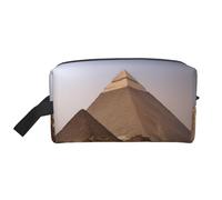 YHBLYKXP Sac de rangement de voyage de grande capacité avec imprimé pyramides d'Égypte, sac de maquillage portable, sac de rangement quotidien