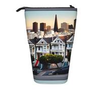 YHBLYKXP San Francisco Trousse à crayons rétractable verticale avec sac de rangement, convient pour le bureau et le transport quotidien