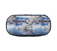 YHBLYKXP Trousse à crayons en tissu Oxford imprimé Mount Fuji Japon avec compartiments en maille - Un choix pratique ou pour voyager