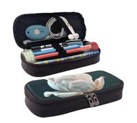 YHBLYKXP Trousse de maquillage à rabat en cuir imprimé floral 3D, organiseur de toilette, porte-monnaie zippé, étui à cosmétiques, noir, taille unique, Noir , Taille unique