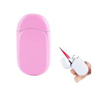 YHBNJIGW Briquet chalumeau butane briquet métal briquet tempête flamme réglable briquet butane (butane non inclus) (rose)