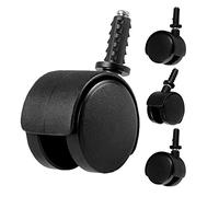 YHBZ 4pcs roulettes de Chaise Bureau,Roues pivotantes Robustes,roulettes à Tige pivotante M7 * 35mm,Roues Meubles 2in/50mm,pour Aspirateurs,Porte-Fleurs,2IN/50mm