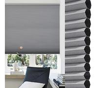 YHBZ Stores cellulaires occultants,Stores alvéolaires sans Fil,Rideaux occultant plissé rétractable,Brise-Soleil pour l'obscurcissement de pièce,Haut en Bas et de Bas en Haut,A-110x160cm/43.3 * 63in