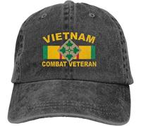 YHCIREB Casquette de Baseball Ajustable de la 4e Division d'infanterie, vétéran du Combat du Vietnam