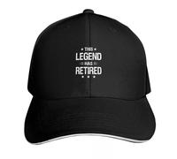 YHCIREB Casquette de Baseball Cette LÉGENDE A Pris SA Retraite en Offre Western Designer Golf Wear Femme Homme Chapeau