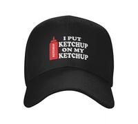 YHCIREB Casquette de Baseball J'Ai mis du Ketchup sur Mon Ketchup pêche Homme Luxe Alpinisme Luxe Femme Plage Femme Chapeau Homme