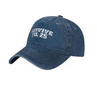 YHCIREB Casquette de Baseball Survive 'Til 25, Chapeau drôle, Casquette Tactique, Chapeau, Casquette de Baseball, Chapeaux pour Hommes et Femmes