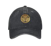 YHCIREB Casquette de Baseball Tokugawa Aoi Kamon en Sceau d'or, Sac de Plage, créateur de Plage, personnalisé pour Hommes et Femmes