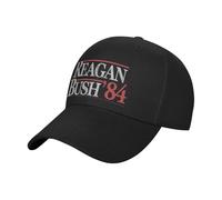 YHCIREB Casquette de Baseball Vintage Reagan Bush 1984, t-Shirt à Pression, Alpinisme, Cosplay, Camionneur, pour Femmes et Hommes
