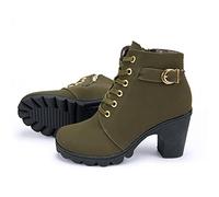 YHCS Nouveau Printemps Hiver Femmes Pompes Bottes de Haute qualité Lace-up Chaussures de Dames européennes de Haute qualité PU Talons Hauts Bottes Rapides Livraison Rapide