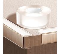 YHDMDQ Bande De Protection De Bord Autocollante, Profilé De Protection des Bords Flexible, Bande D'étanchéité De Bord Transparente pour Bébé, Les Dessus De Table, Les Tiroirs Et Les Murs(2cm x 0.5mm)