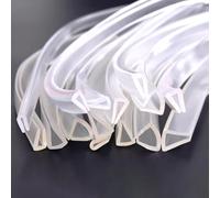 YHDMDQ Garniture De Bord De Bord De Verre en Forme De U De 5m, Profilé De Protection des Bords De Sécurité Transparents pour Table Tiroir Armoire, Protection De Bord en PVC Souple(0.5-1.5mm)