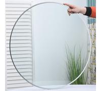 YHDMDQ Plateau De Table Rond En Verre, Dessus De Table À Manger De Remplacement En Verre Trempé, Panneau De Protection Pour Cuisine, Épaisseur 8mm(80cm(31.5in))