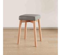 YHDMDQ Tabourets Empilables Portables en Bois, Tabourets Carrés Rembourrés sans Dossier De 45cm avec Pied Antidérapant, Chaises À Manger Empilables pour Maison Bureau L'école Cuisine(Dark Gray)