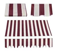 YHDMDQ Tissu De Remplacement for Auvent De Balcon, Tissu De Rechange for Auvent De Terrasse Rétractable 3x2m 4x3m 5x3m 6x3m Toile De Remplacement pour Store Banne(Red,3x1.5m/10x5ft)