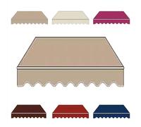 YHDMDQ Tissu De Remplacement pour Auvent 5x3.5m Toile D'Auvent Tissu De Rechange pour Store Banne Extérieur Auvent De Terrasse Remplacement Couverture(Camel,5x3.5m/16x12ft)