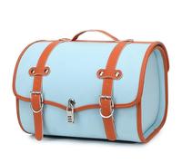 YHDZWY Motorcycle Top Box Queue Coffre À Bagages Étanche Valise Quad Moto Scooter Luggage avec Coussin Arrière Top Case Moto(Bleu)