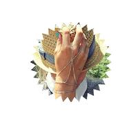 Yheakne Boho Bracelet à bagues en argent Bracelet en chaîne à glands superposés Bague Bracelet au poignet d'esclave vintage Bracelet à main en chaîne Bijoux pour femmes et filles Cadeaux (Argent)