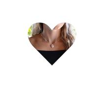 Yheakne Boho Collier avec pendentif en forme de coquillage Collier ras du cou à coquillages d'été Collier de cauris hawaïen Argent Minimal Collier Chaîne Bijoux pour femmes et filles