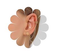 Yheakne Boho Star Cartilage Chaîne Boucles D’oreilles Or Longue Chaîne Pendentif Boucles D’oreilles Minimal Cachette Chaîne Boucles D’oreilles Helix Lobe Chaîne Bijoux Pour Femmes Et Filles