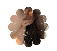 Yheakne Boho Star Veste D’oreilles Or Cz Étoile Oreille Grimpeur Boucles D’oreilles Cristal Crawler Longue Chaîne Bijoux Pour Femmes Et Filles Cadeaux (or)